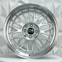 RIN 17X7.5 4-100/114.3 R1 SPORT RH20021 SILVER MI+CHROME RIVETS ET38 CB73.1
