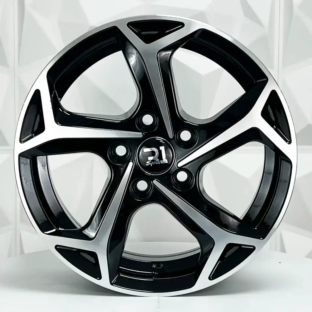 RIN 14X6 4-100 R1 SPORT 10514 BLACK MACHINE FACE ET35 CB73.1
