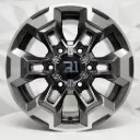 RIN 15X7 6-114.3 R1 SPORT JCW51 GUNMETAL MACHINE FACE ET25 CB66.1