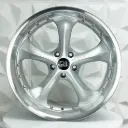 RIN 20X10 5-114.3 R1 SPORT A5061R SILVER MI CHROME RIVETS ET20 CB73.1
